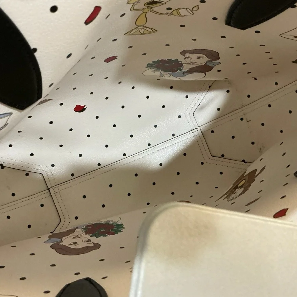 Disney x Kate Spade Beauty and the Beast Black Tote - Picture 5 of 8